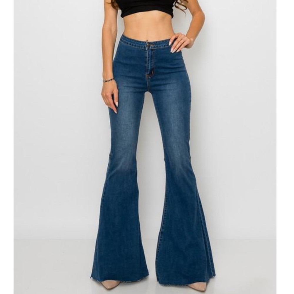Women’s Blue B high waisted bell bottom jeans